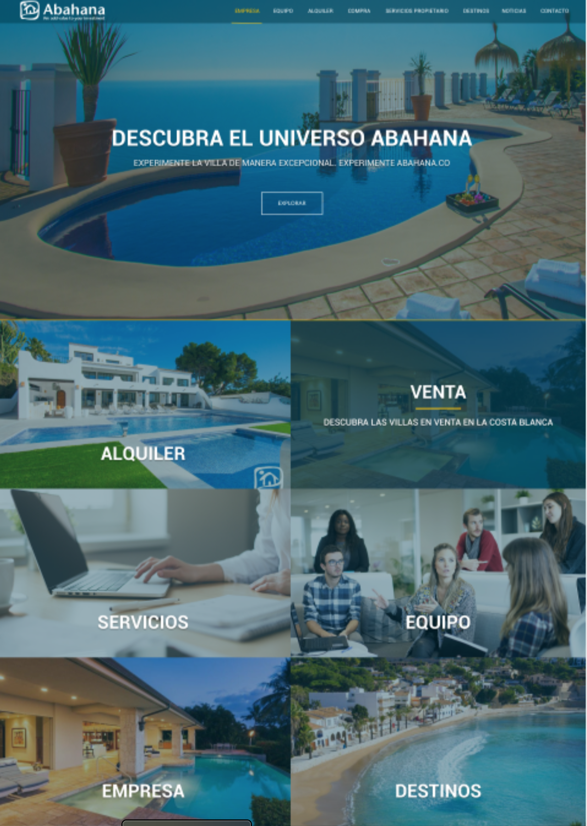 Abahana Corporativa Portal corporativo para Abahana Villas basado en Liferay 7.2