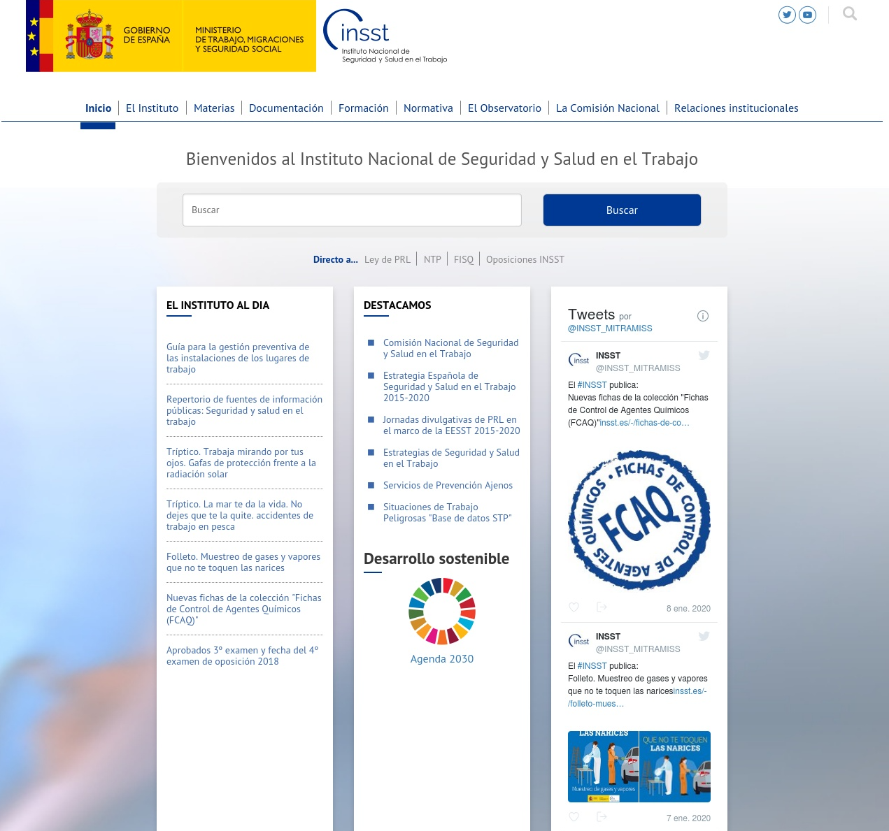 Upgrade INSST a Liferay 7.3 Mantenimiento y evolución del portal del Instituto Nacional de Salud y Seguridad en el Trabajo basado en Liferay 6.2